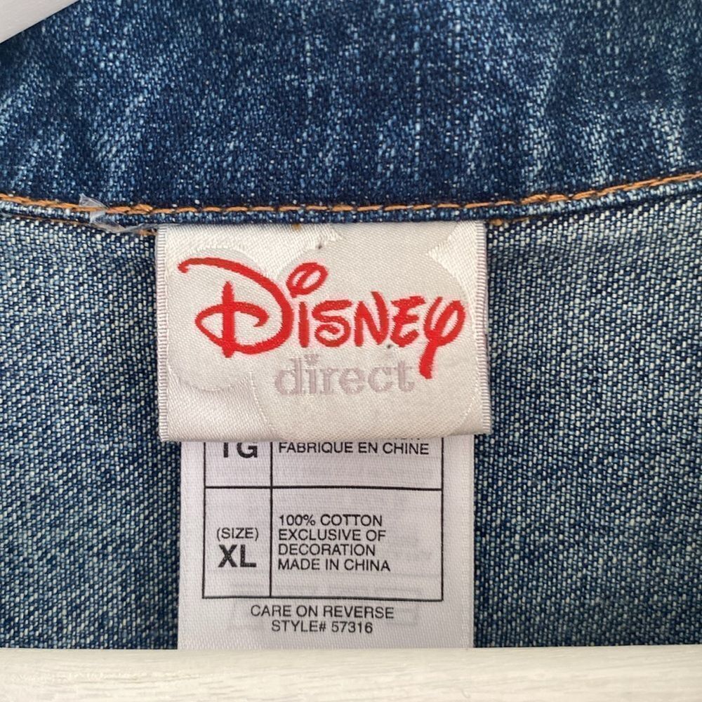 Vintage Disney Embroidered Denim Jean Jacket - Picture 5 of 10